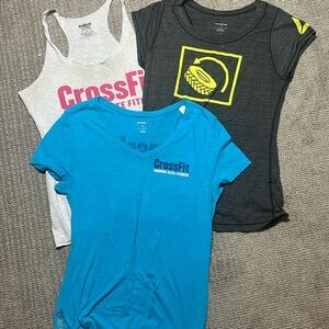 REEBOK Crossfit Workout Gym Shirts Bundle of Three Tops
